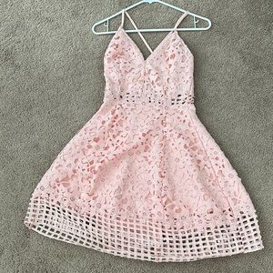 Pink Lace Dress